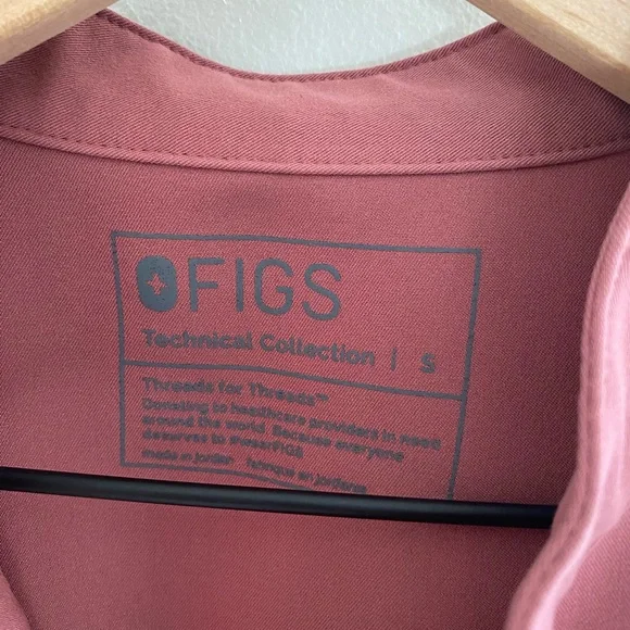 Figs Rafaela Oversized Scrub Top Mauve size small - Picture 2 of 6